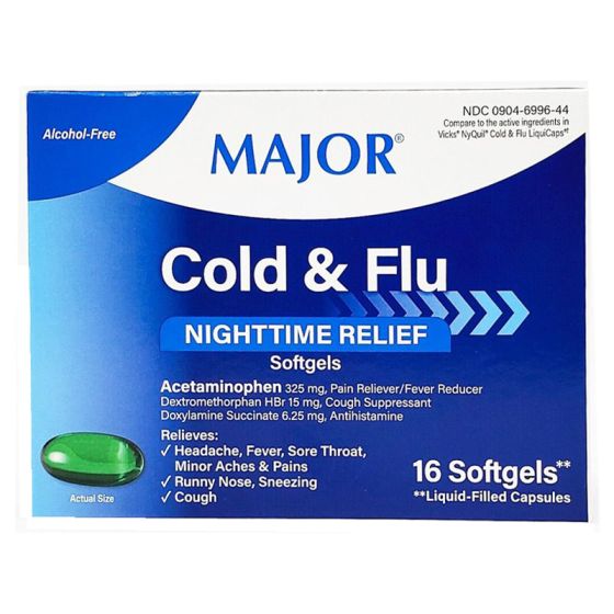 Night Time Cold & Flu compare to NyQuil Cold & Flu UMC200379 by United Medco Inc