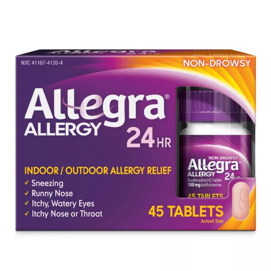 Allegra 24-Hr Allergy Relief Tablets UMC100358 by United Medco Inc
