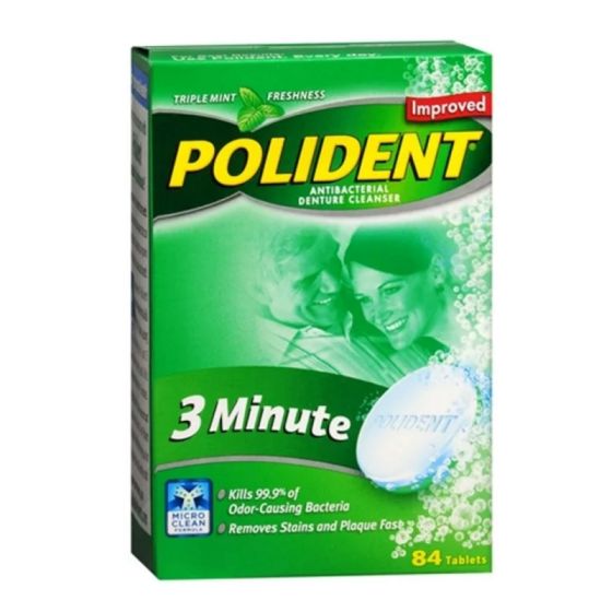 Polident 3-Min Denture Cleanser Tabs UMC100389 by United Medco Inc