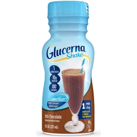 Glucerna Original Shake Chocolate 8oz 24Ct R-L57804 by Abbott