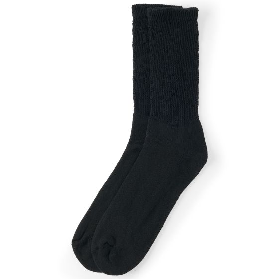 Ultra Soft Diabetic Socks Black M 3Pr MDSDAIBMB by Medline