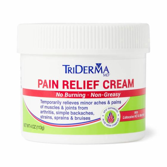 TriDerma Pain Relief Cream 4oz 1Ct OTC000410 by Genuine Virgin Aloe Intl
