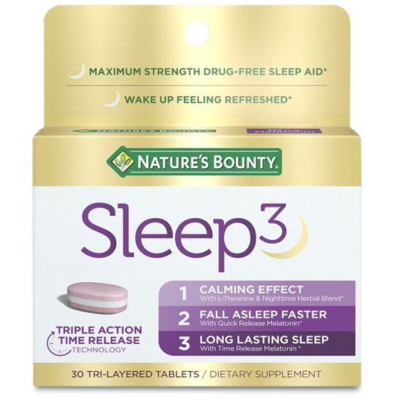 Nature's Bounty Sleep3 Tri-Layer Melatonin 30Ct OTC005251 by Natures Bounty