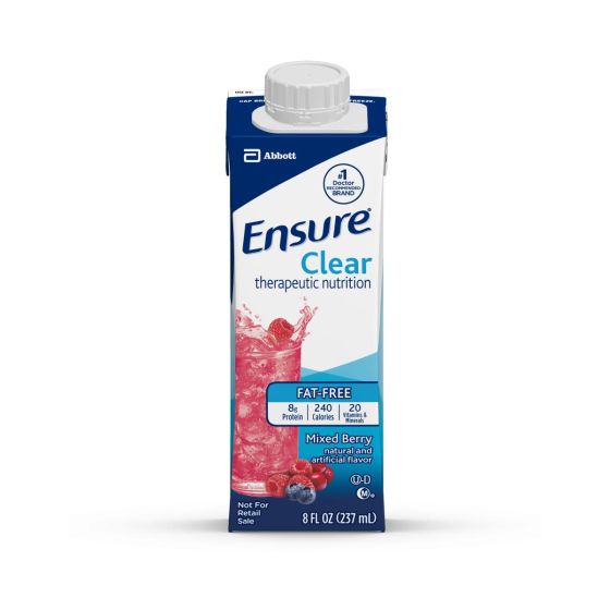 Ensure Clear Nutritional Oral Supplement Mix Berry 8 oz. Tetra Brik 1Ct R-L64900H by Abbott