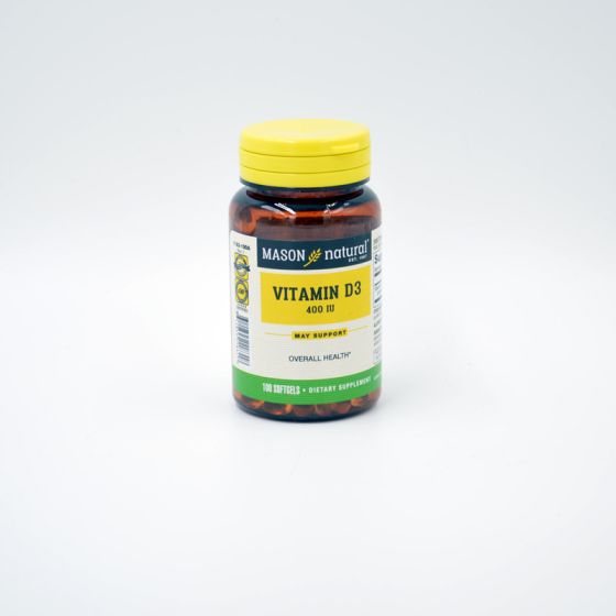 Mason Natural Vitamin D3 Softgel 400IU 100ct UMC200210 by United Medco Inc