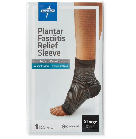 Medline Plantar Fasciitis Sleeve XL Black 1Ct POD14215XL by Medline