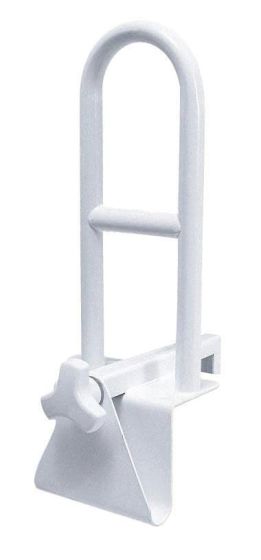 Medline Stainless Steel Bathtub Safety Grab Bar, 250lb Capacity 1Ct MDS86321WH by Medline