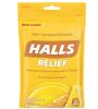 Halls Cough & Throat Relief Drops Honey Lemon 30Ct DTF481050H by Mondelez International
