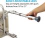 Medline Knockdown Bath Bench with Arms/Back 350lb Capacity 1Ct MDS89745RAH by Medline