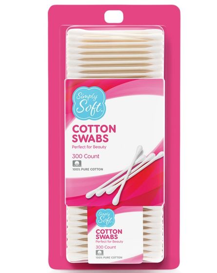 Medline Simply Soft Cotton Swabs 300Ct RSS20001H by Medline