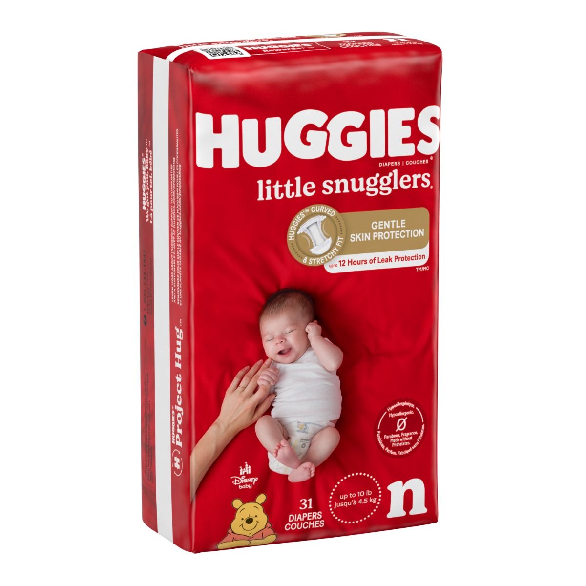 Huggies Little Snugglers Baby Diaper Size N 124Ct