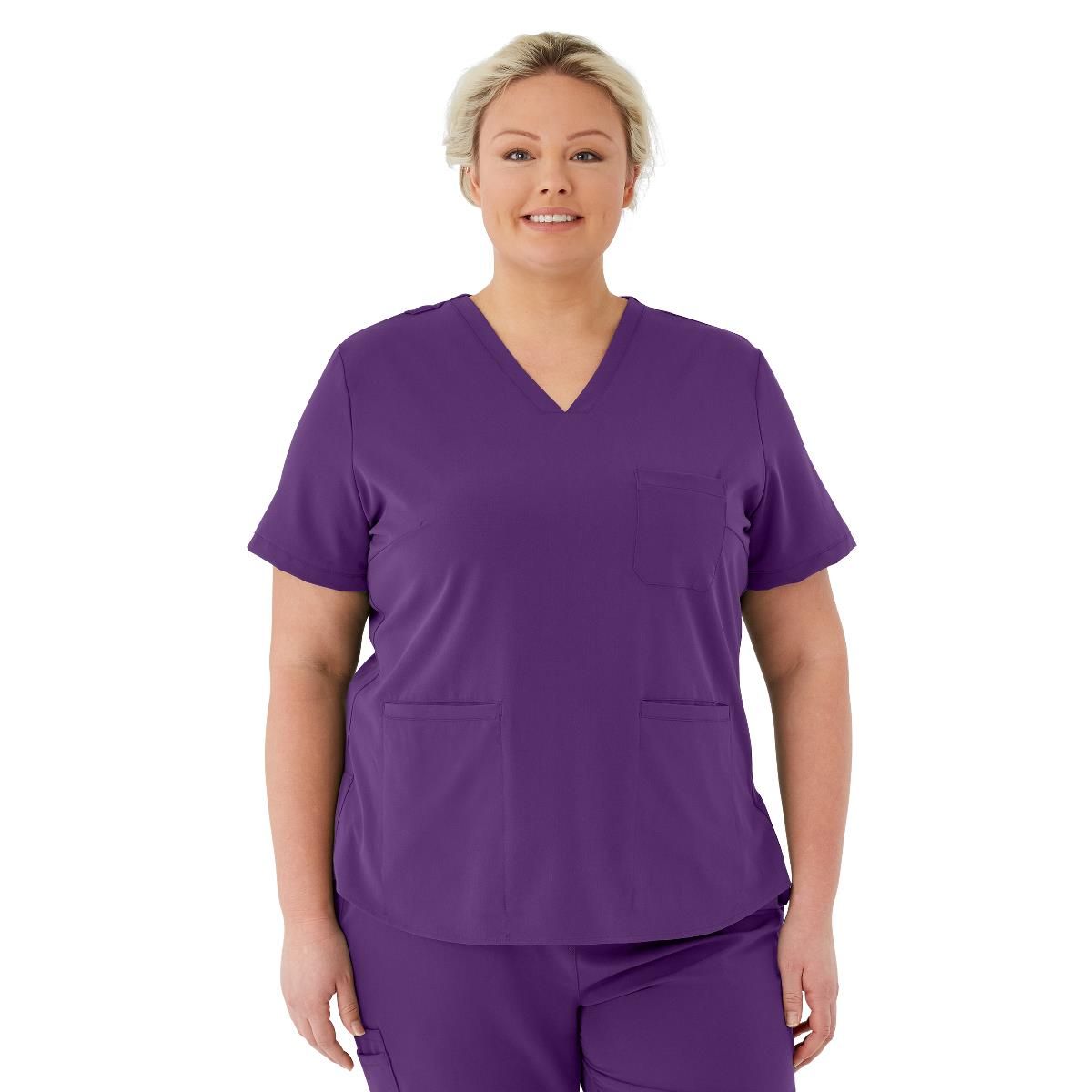 purple scrub dress Butter-Soft Scrubs Empire Waist Dress