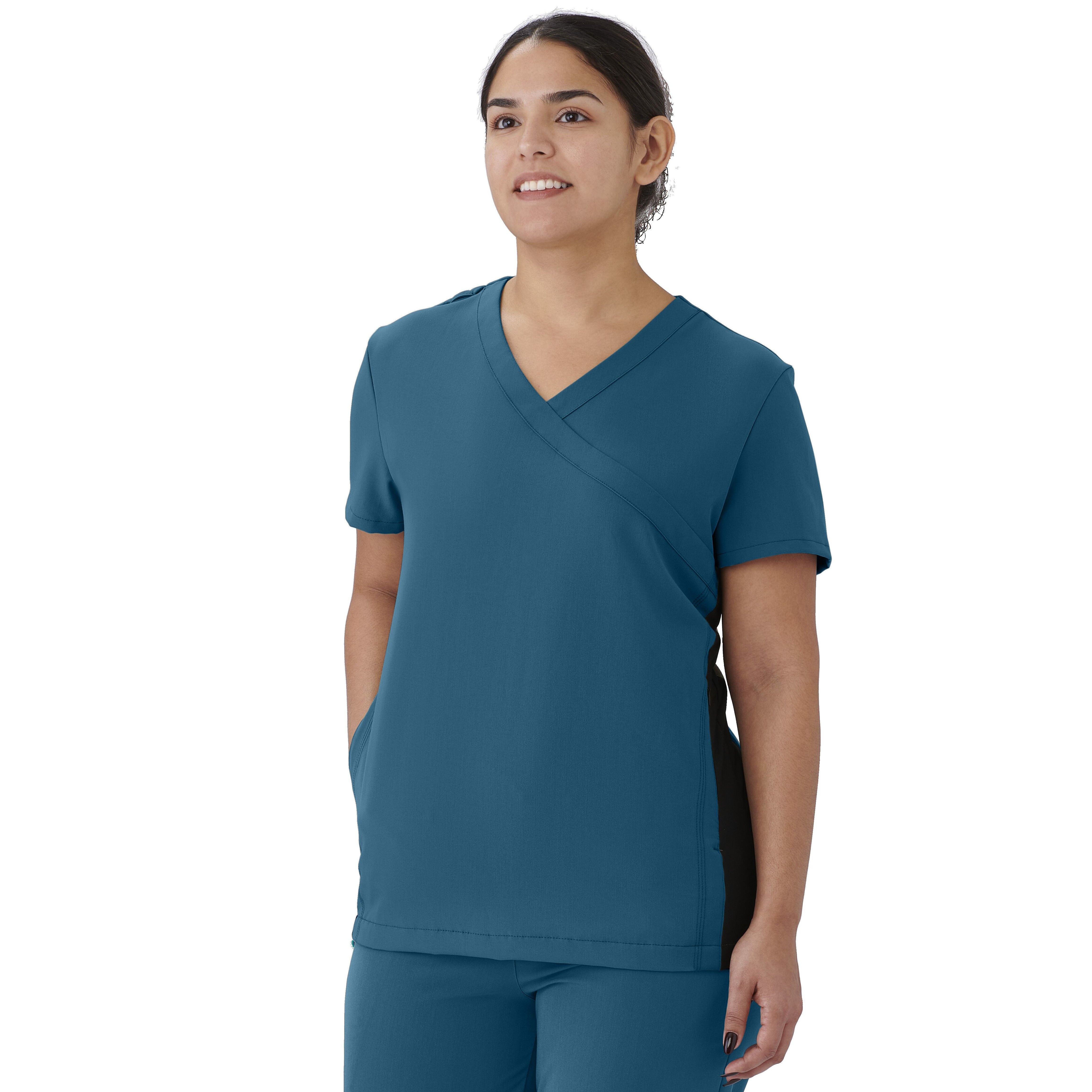 AVE - Brooklyn 4887 Women's 2 Pocket Scrub Top Charcoal Size XL