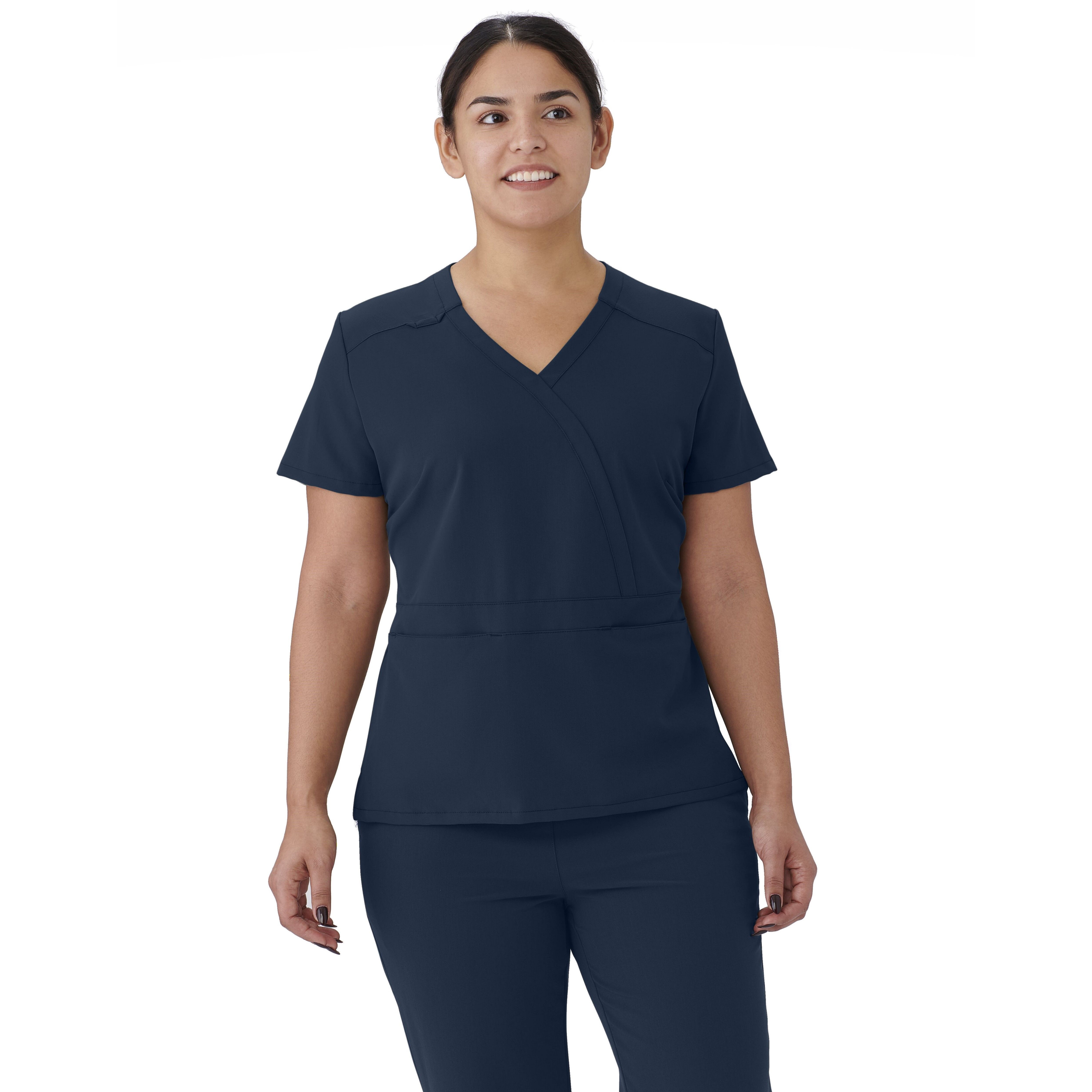 AVE - Staten 4865 Women's 2 Pocket Scrub Top Navy Size L