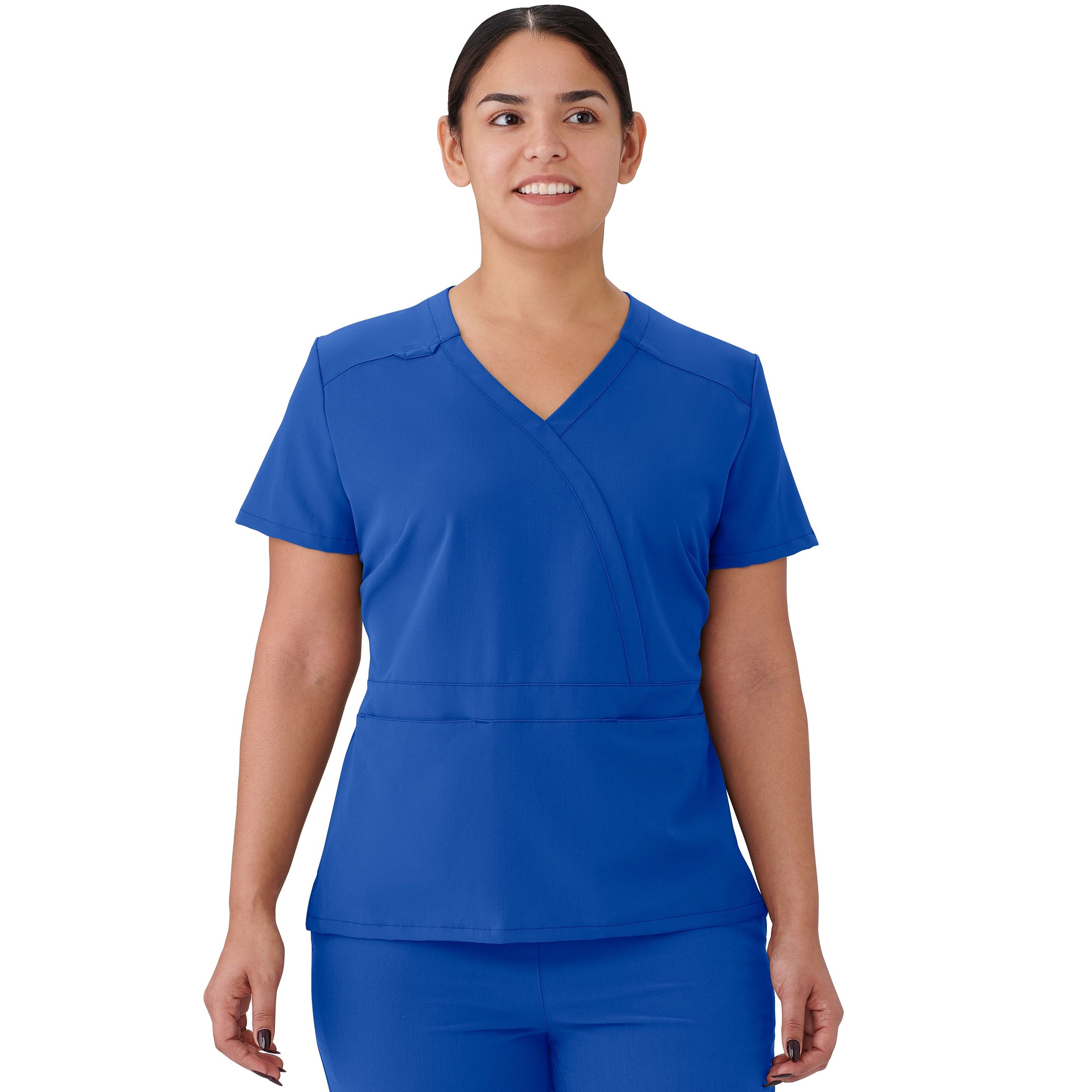 AVE - Staten 4865 Women's 2 Pocket Scrub Top Royal Blue Size S
