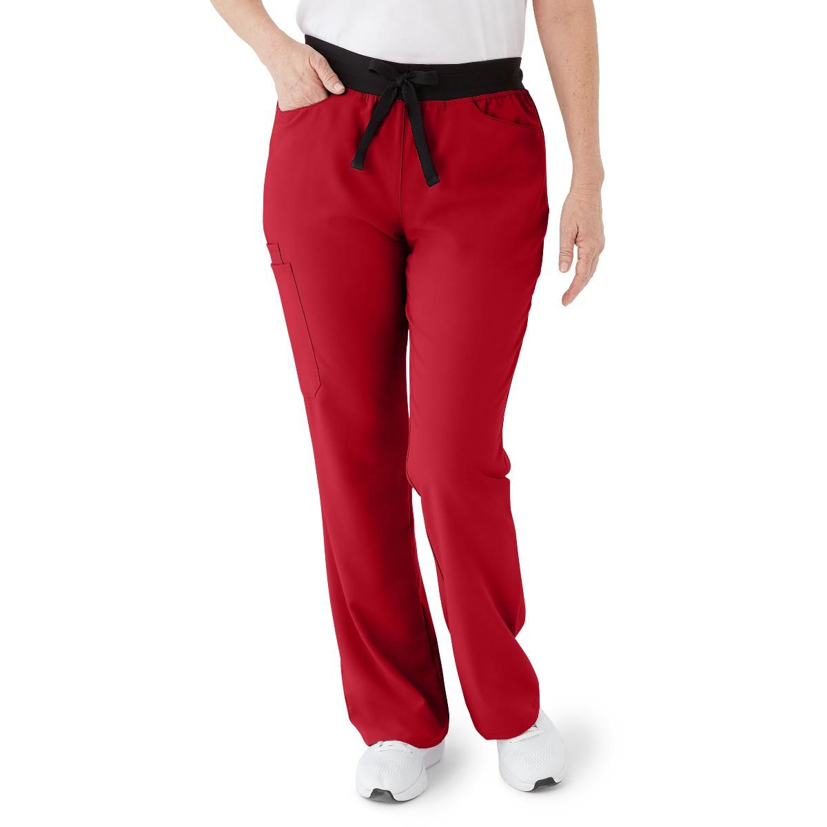 Coastal ave Women's Scrub Pants Red 2XL Petite