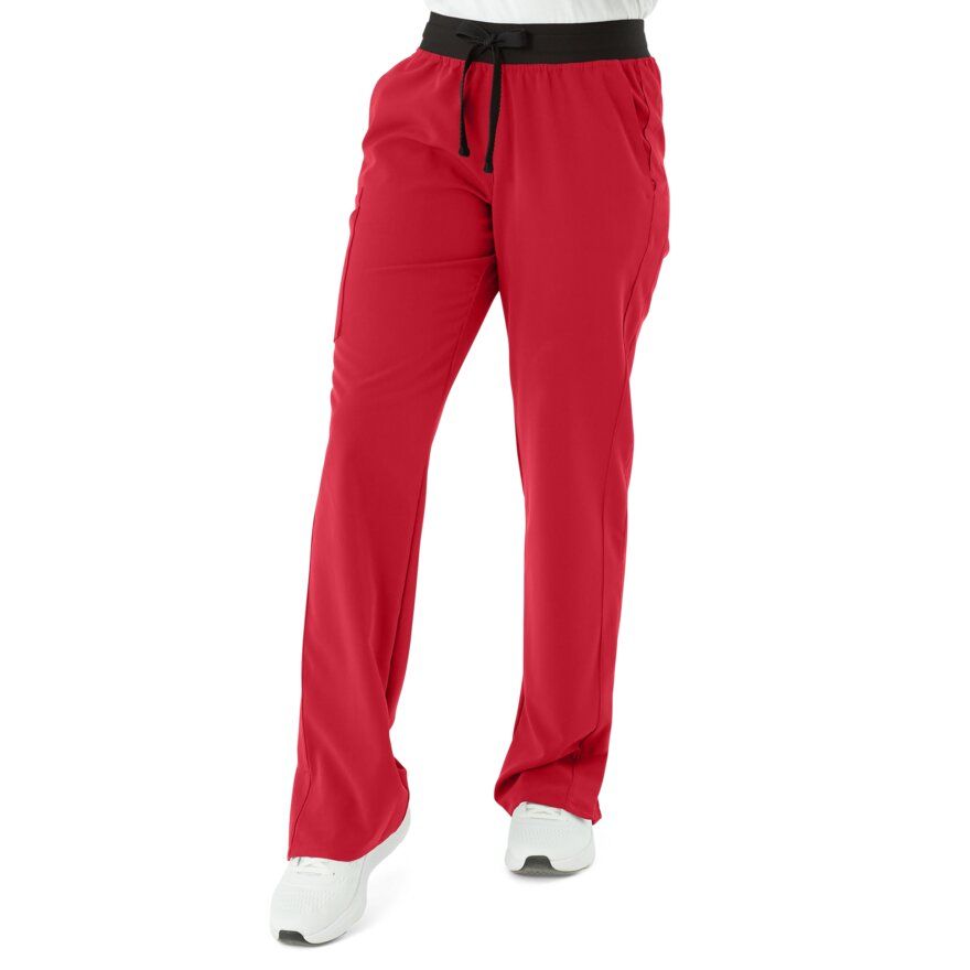 Varick ave Women's Scrub Pants Regular Red Size L