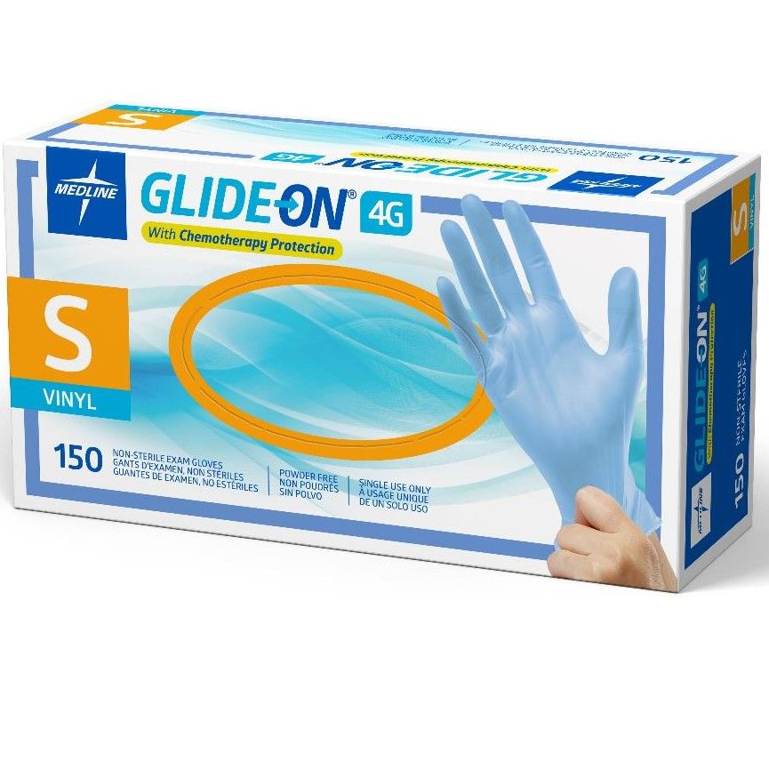 BODY GLOVE 日本製 ほぼ新品 シーガル サイズL 1回使用 Medline Glide-On 4G Vinyl Chemo Protection Gloves S 1500Ct