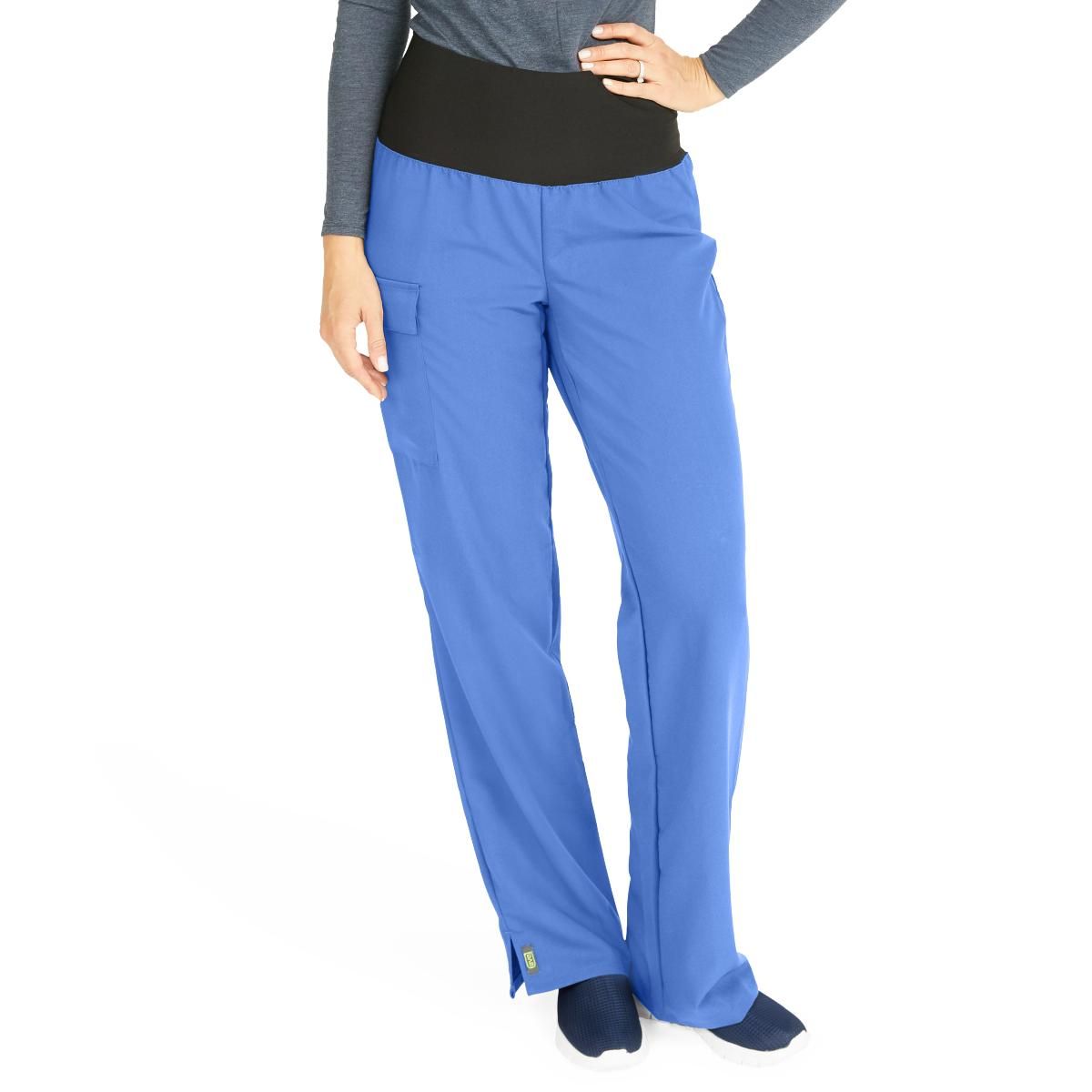 Ocean ave Women's Support Waistband Scrub Pants with Cargo