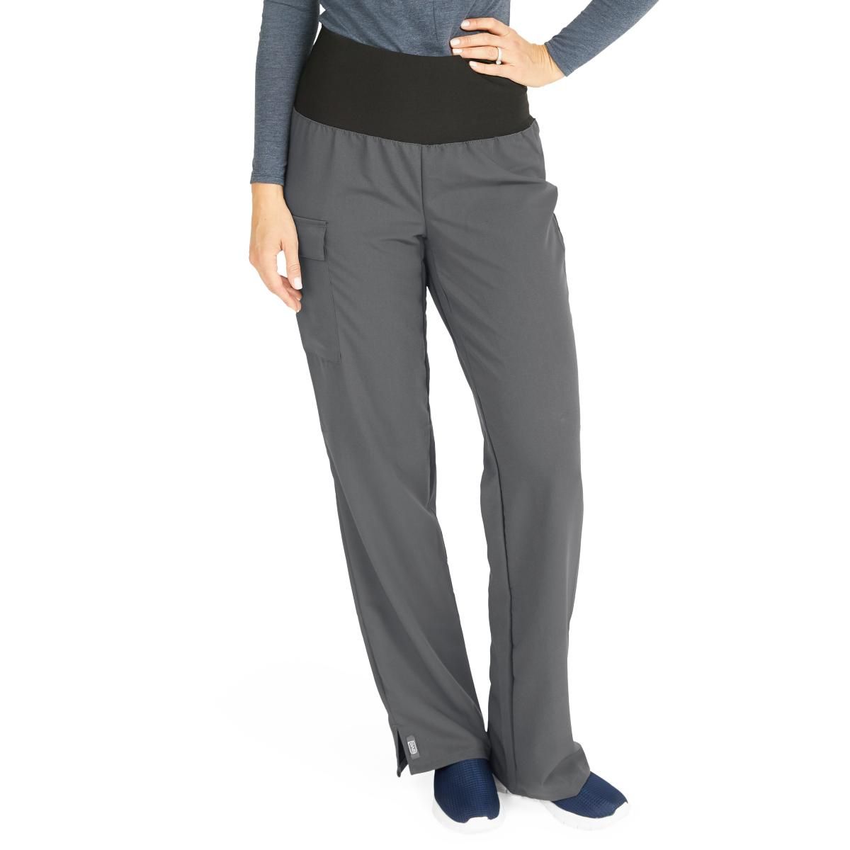 Ocean ave Women's Support Waistband Scrub Pants with Cargo Pocket