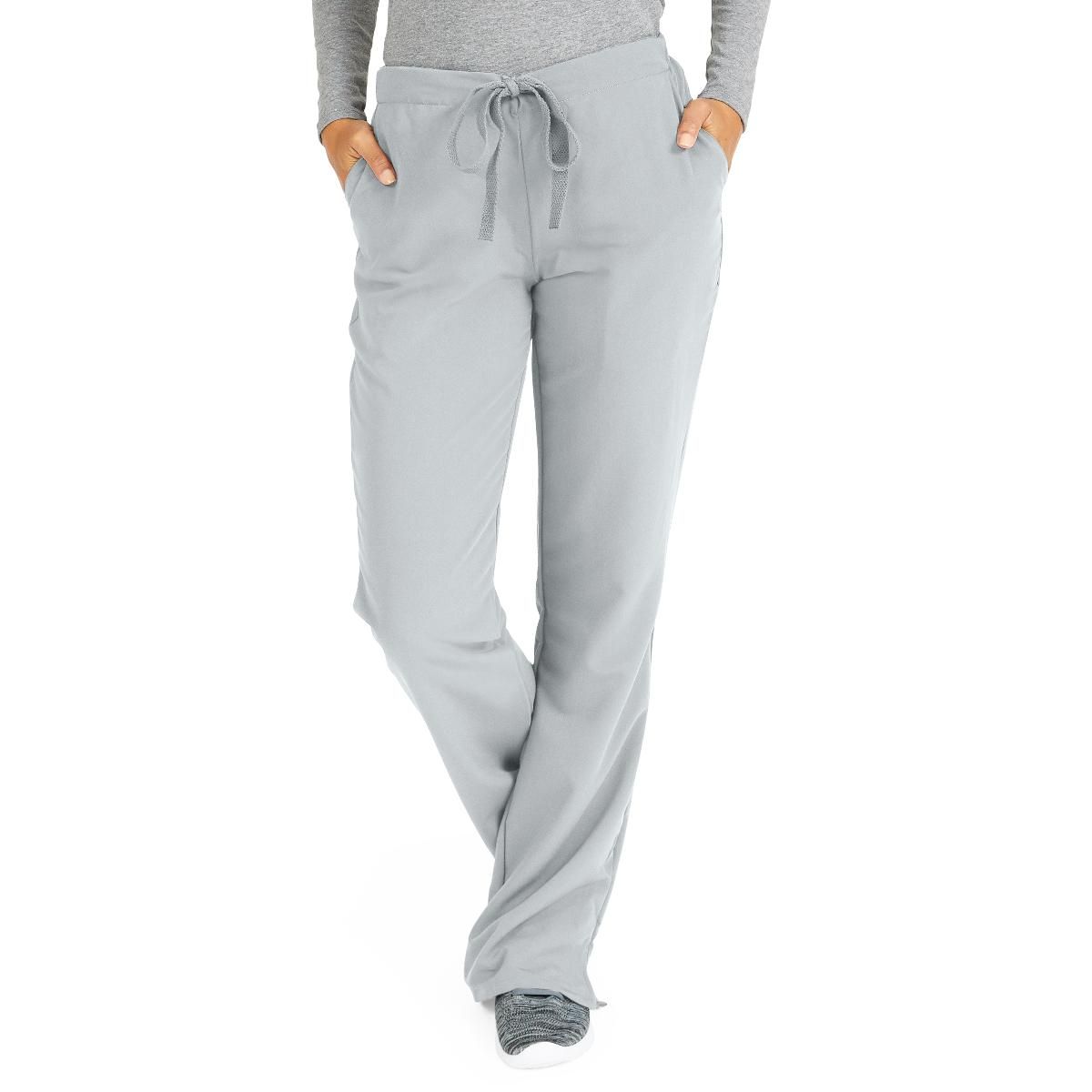 Melrose ave Women's Drawstring/Elastic Waist Boot Cut Scrub