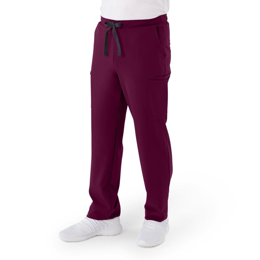Unisex ave Scrub Pants Wine Petite Size 3XL