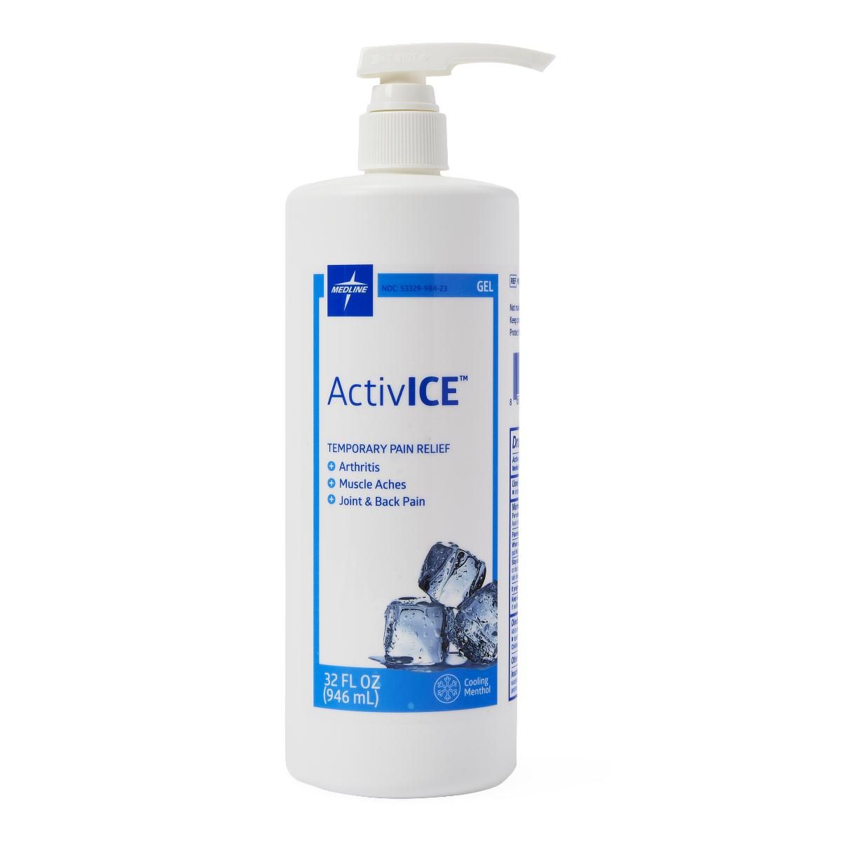 Medline ActivICE Topical Pain Reliever 32oz Gel 1Ct