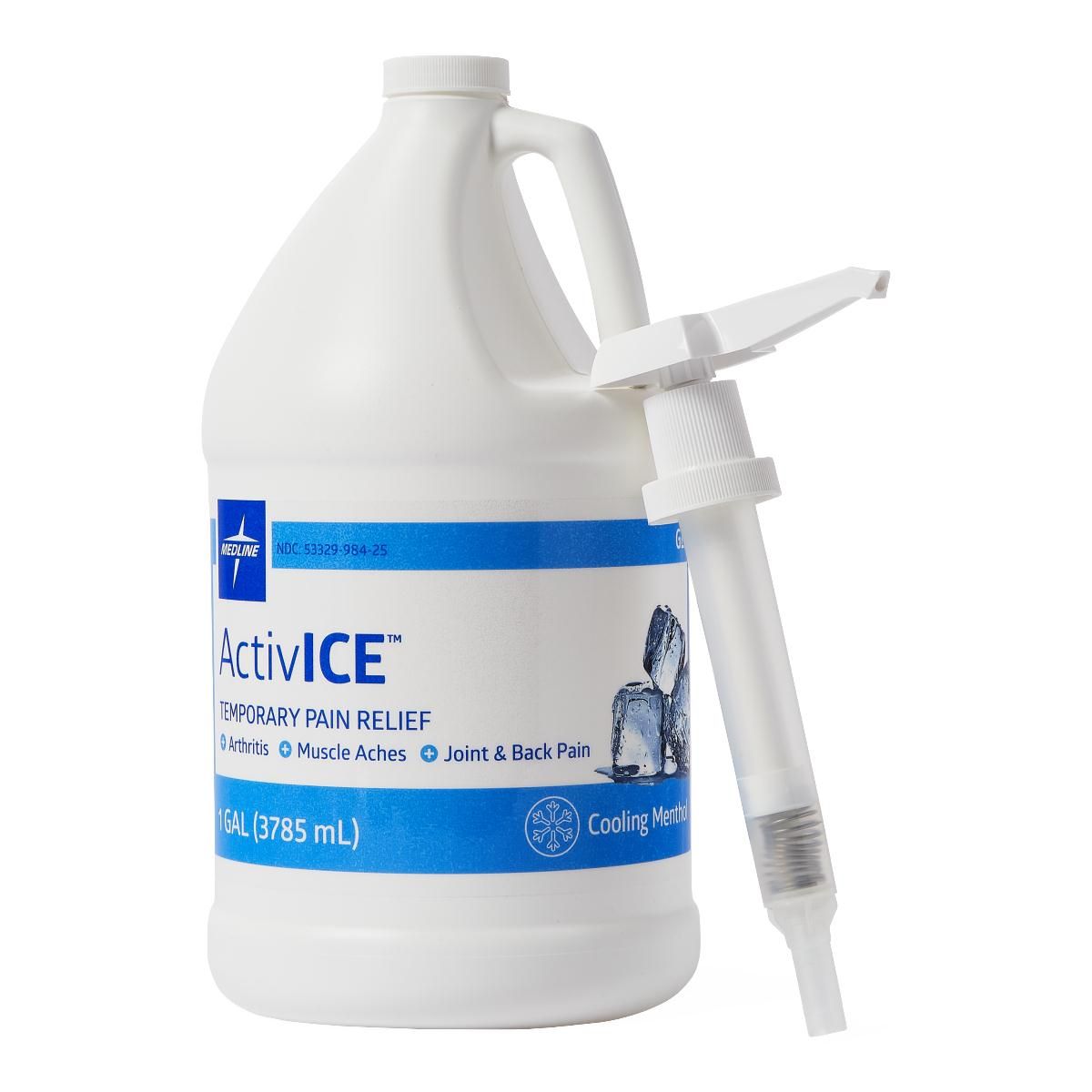 Medline ActivICE Topical Pain Reliever 1Gallon Gel 1Ct
