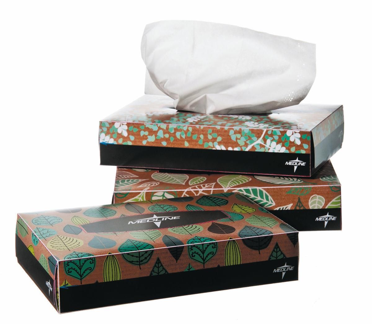 Medline Standard Facial Tissues 6x8 60Sheet/Box 72Ct