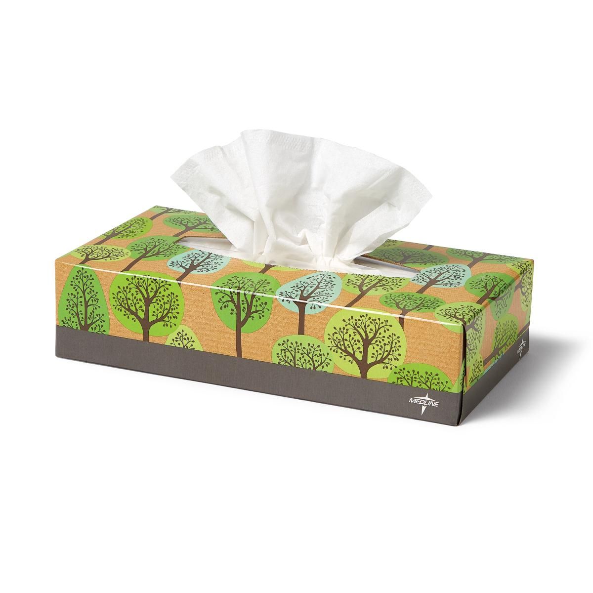 Medline Standard Facial Tissues 8x8.3 90Sheet/Box 30Ct