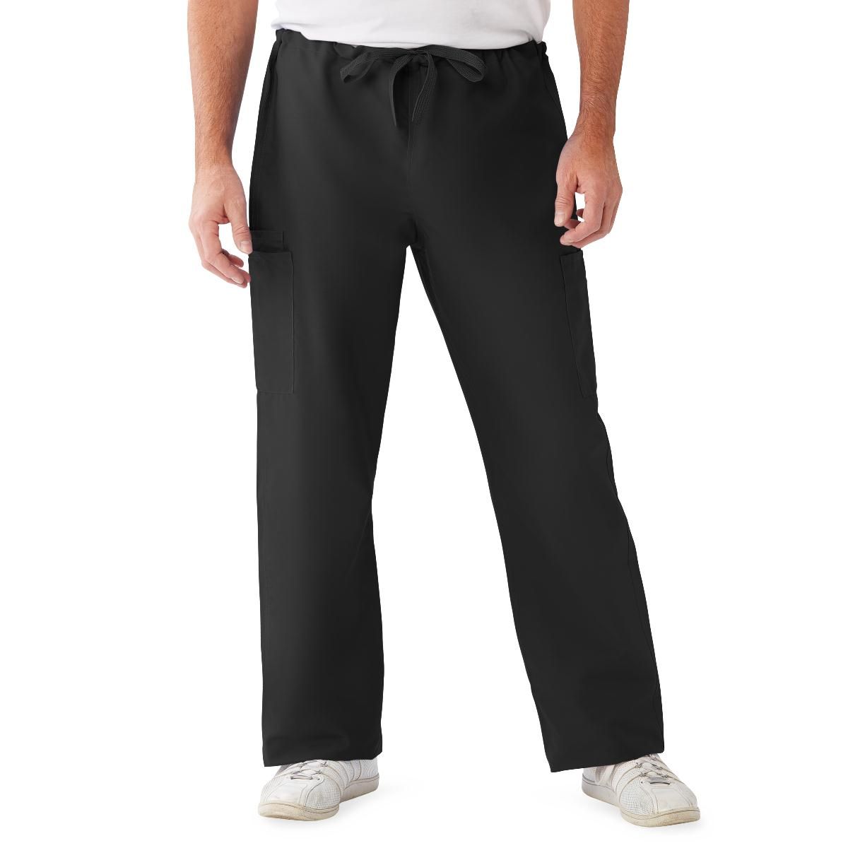 ComfortEase Unisex Non-Reversible Drawstring Cargo Scrub