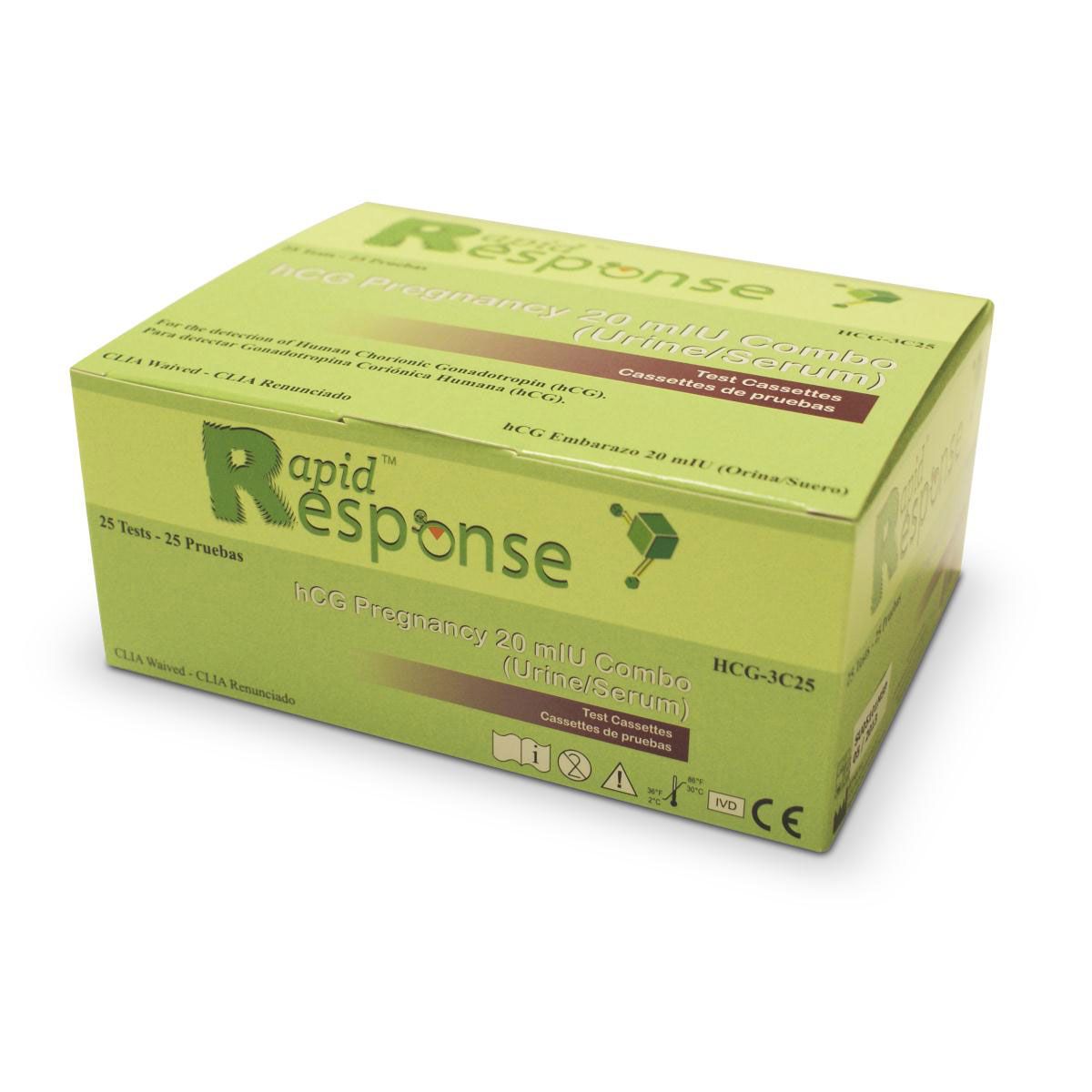 One Step Prueba Gonadotropina Rapid Response One-Step Pregnancy