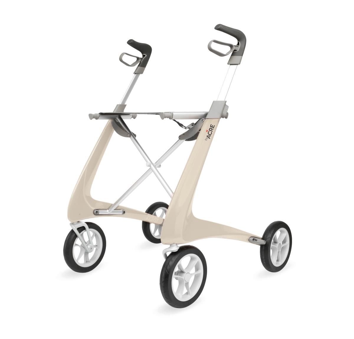byACRE Carbon Ultralight 歩行器 介護 白 byAcre Carbon Ultralight Rollator Wide White 1Ct