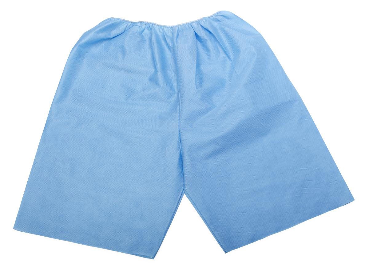 Medline Multilayer Disposable Exam Shorts Blue XL 10Ct