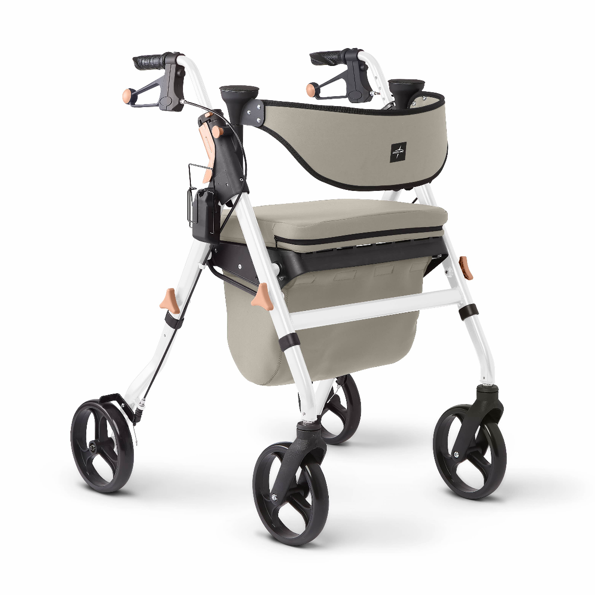 Medline Empower Rollator with Microban White 1Ct