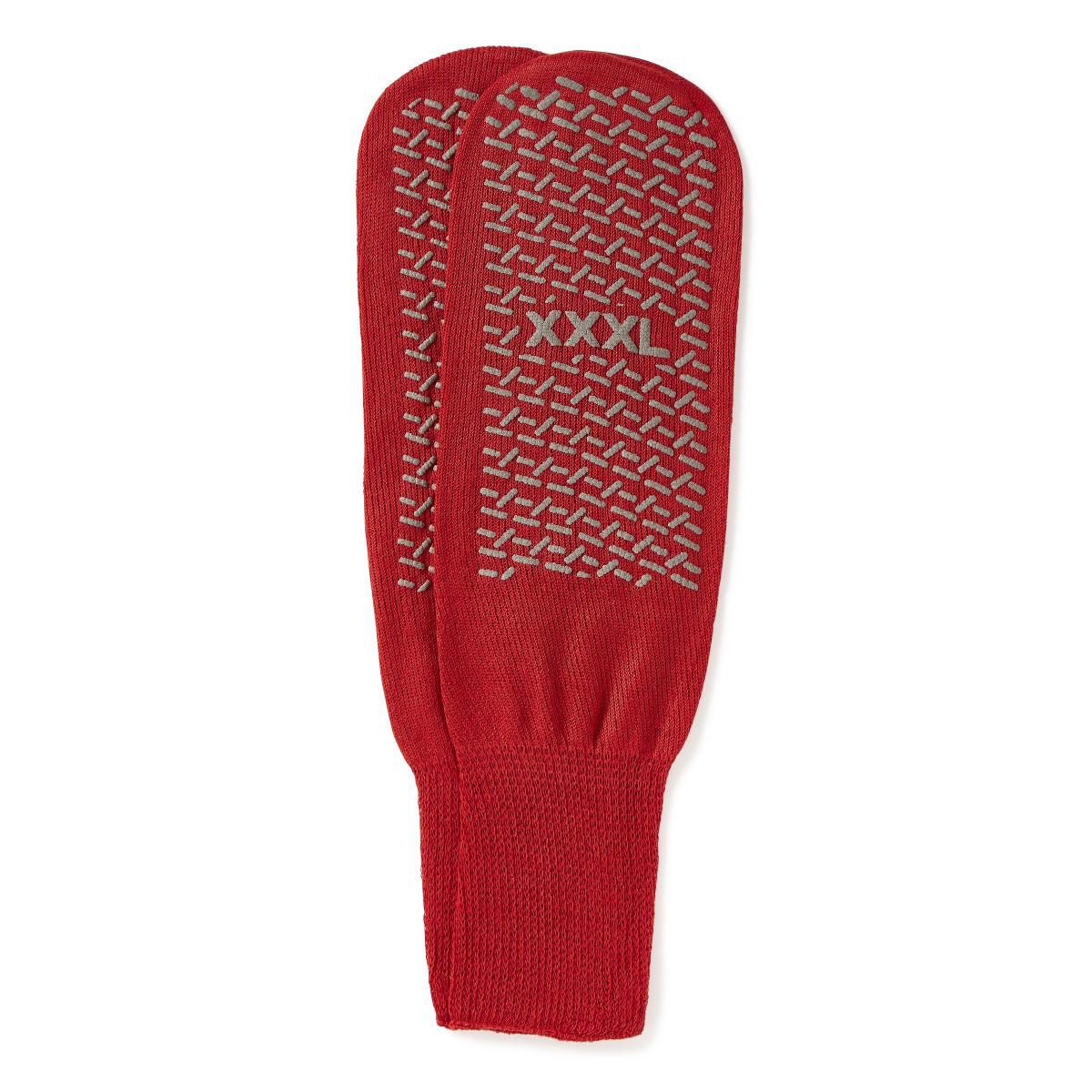 Medline Fall Prevention Tread Slippers Red 3XL 48Pr
