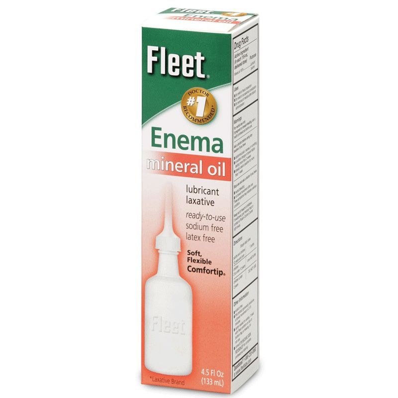Fleet Mineral Oil Enema Lubricant Laxative 4.5oz 1Ct