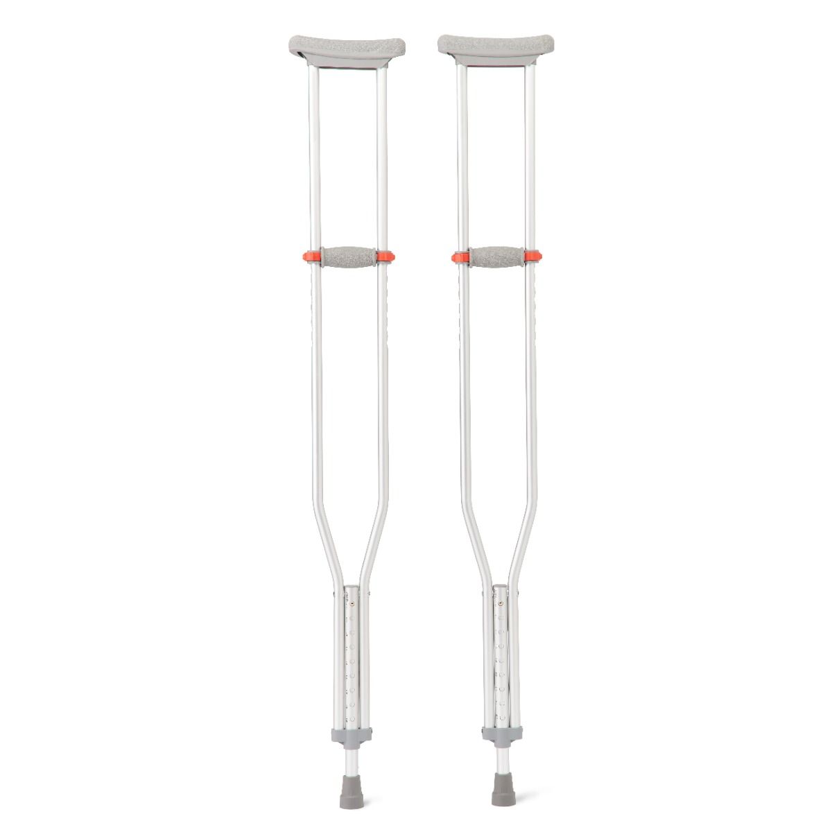 Medline Red Dot Aluminum Crutches Tall Adult 1 Pair