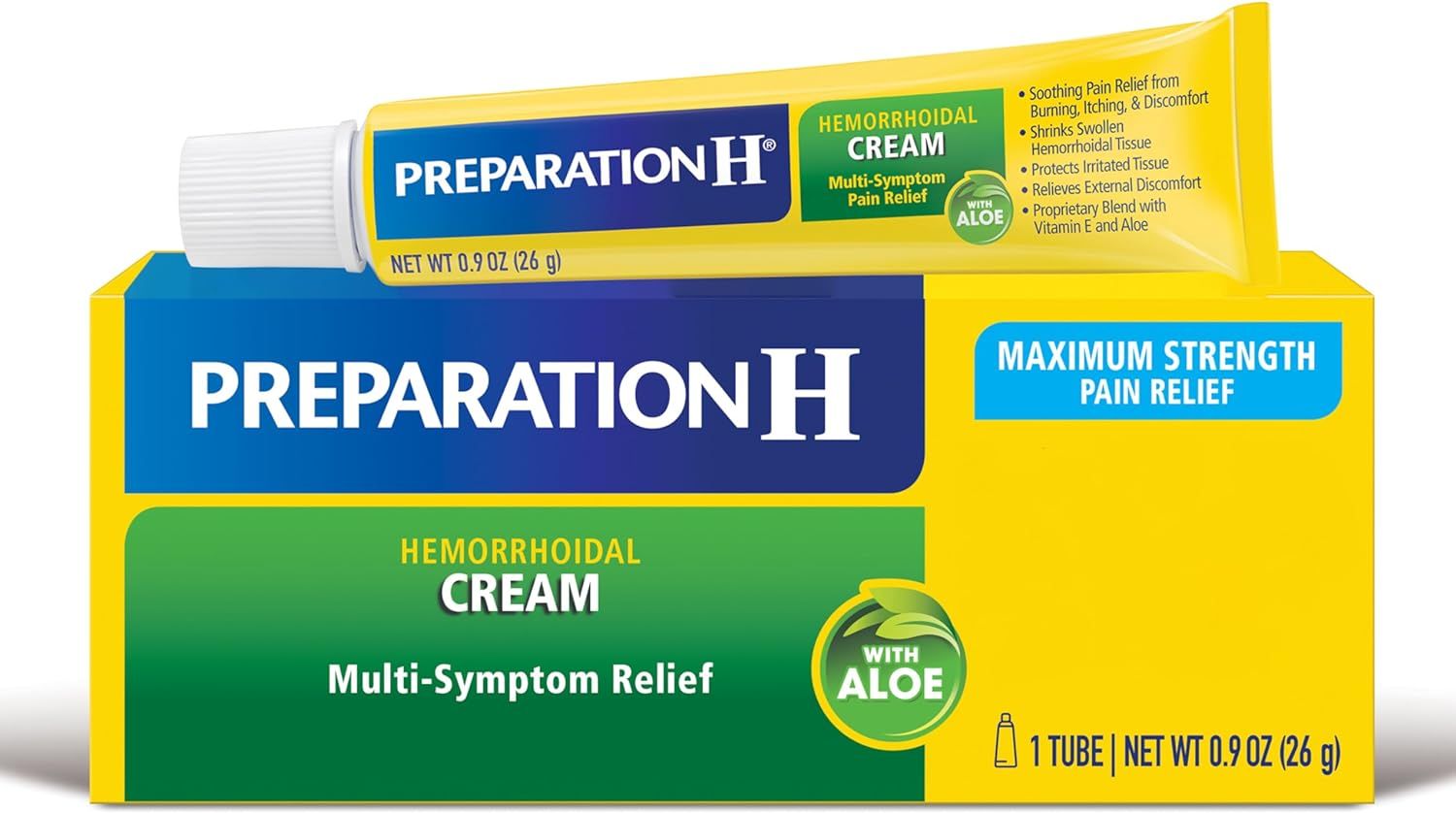 Preparation H Multi-Symptom Pain Relief Cream 0.9oz 1Ct