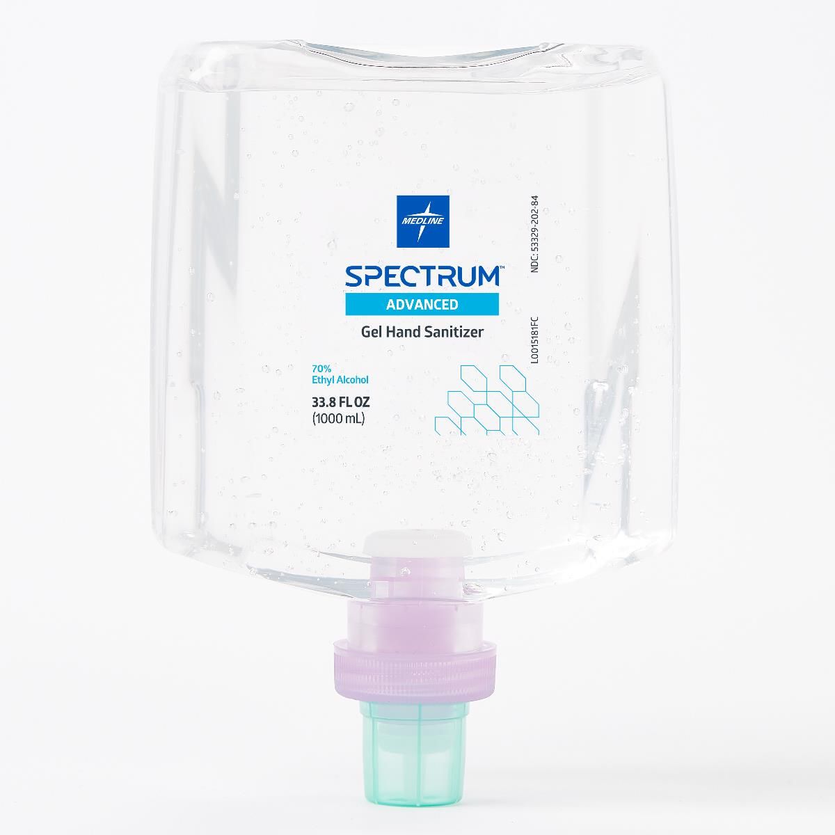 Spectrum Advanced Hand Sanitizer Gel for Dispenser 1000mL 1Ct