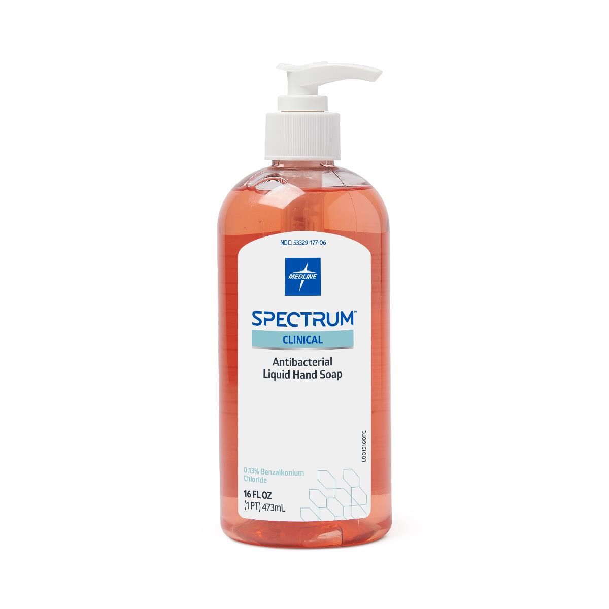 Spectrum Antibacterial Liquid Hand Soap 16oz 12Ct