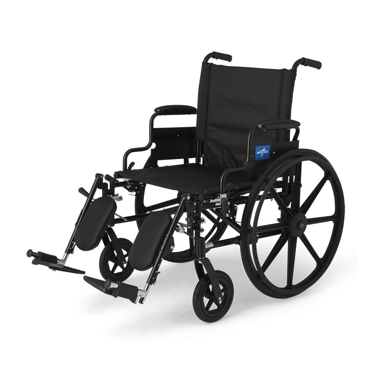Medline K4 XWide Light Wheelchair Elevating Leg 22in 1Ct