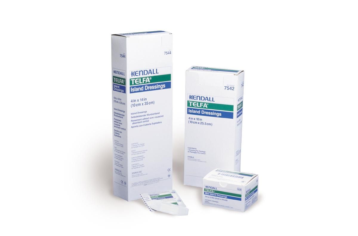 Telfa Adhesive Island Dressing 4in x 4in 25Ct Telfa Adhesive Island Dressing 4in x 4in 25Ct