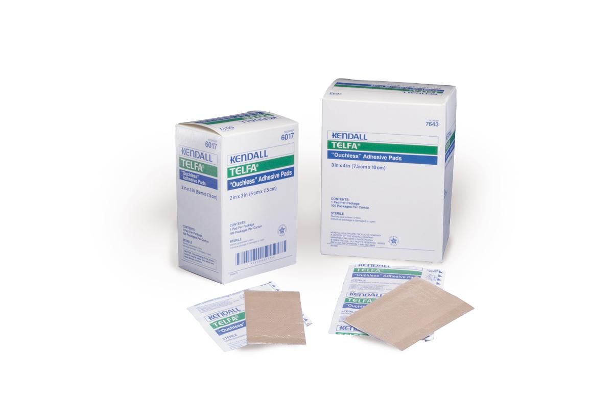 Telfa Ouchless Sterile Adhesive Dressing 3in x 4in 100Ct Telfa Ouchless Sterile Adhesive Dressing 3in x 4in 100Ct