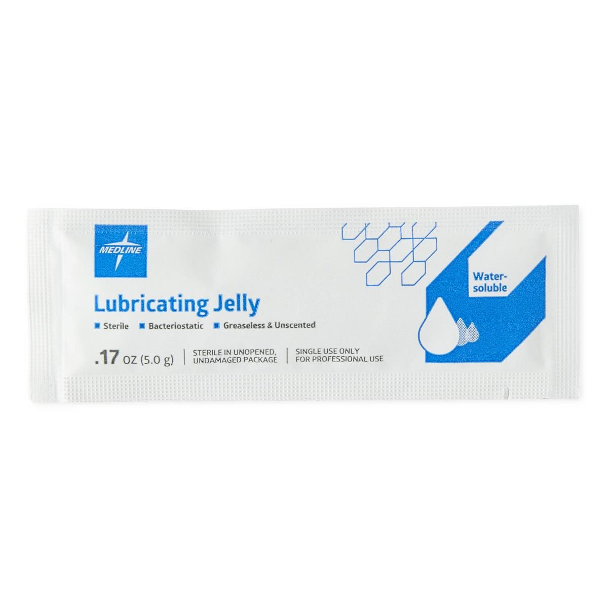 Medline Sterile E-Z Lubricating Jelly 5g Packet 150Ct