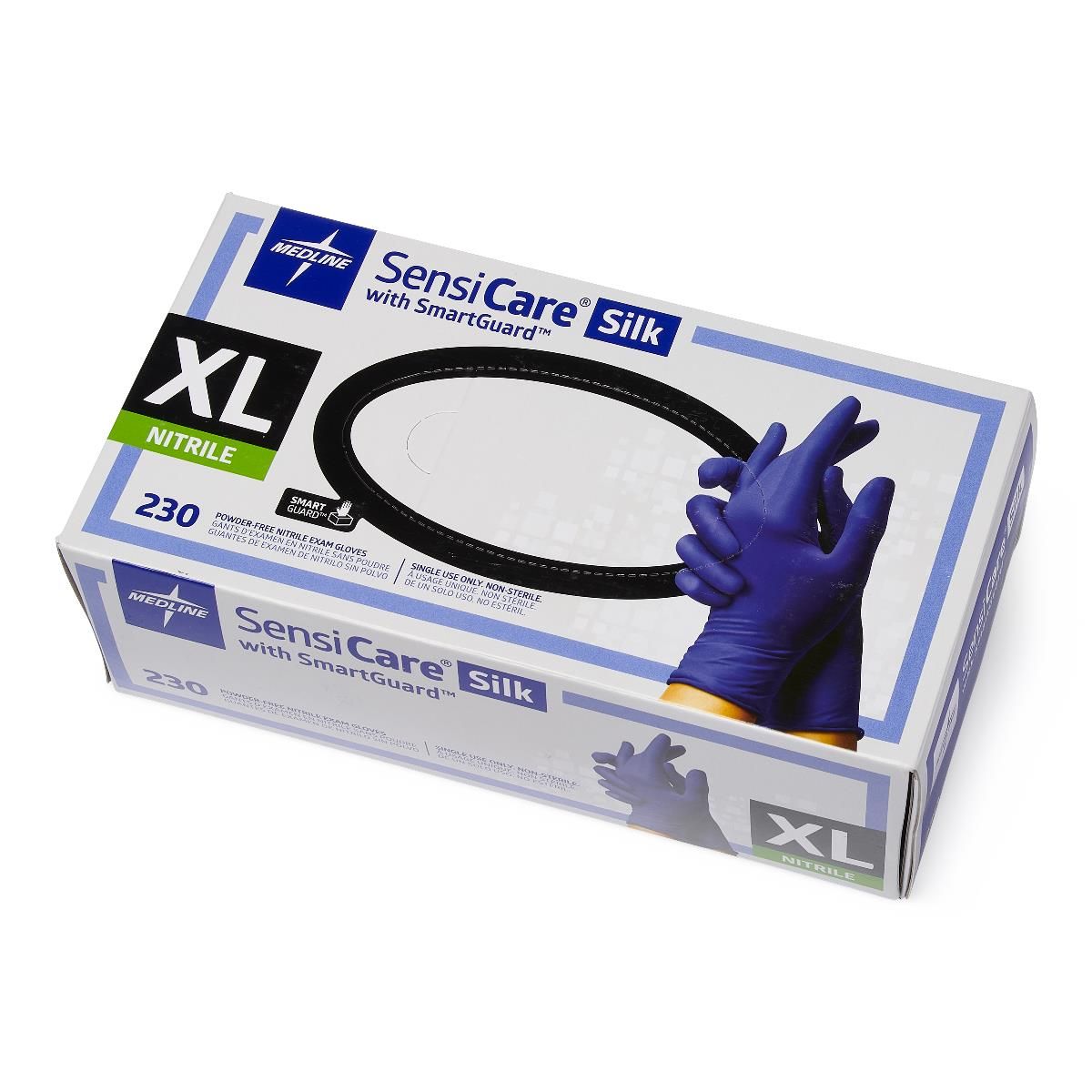 SensiCare Silk Nitrile Exam Gloves SG Box XL 230Ct