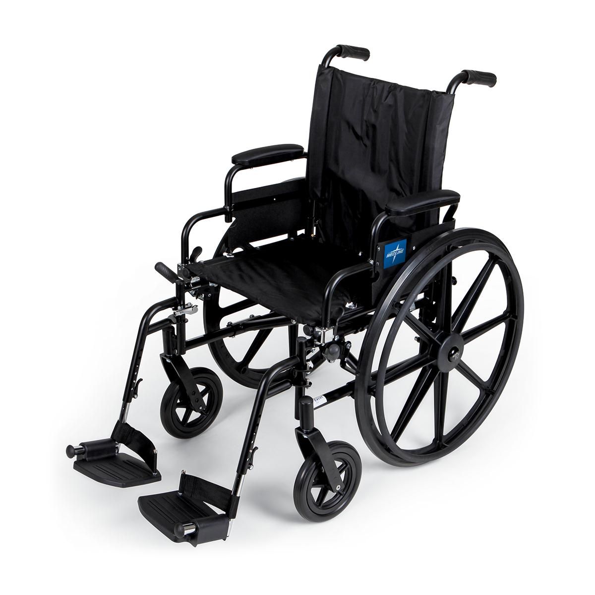 スティールパン 約60cm Medline K4 Lightweight Wheelchair SA Leg 16in Seat 1Ct