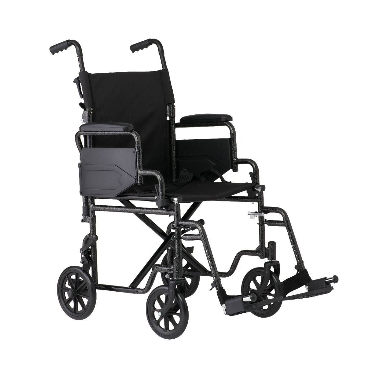 Medline Basic Steel Transport Chair with 19in Padded Seat 250lbs