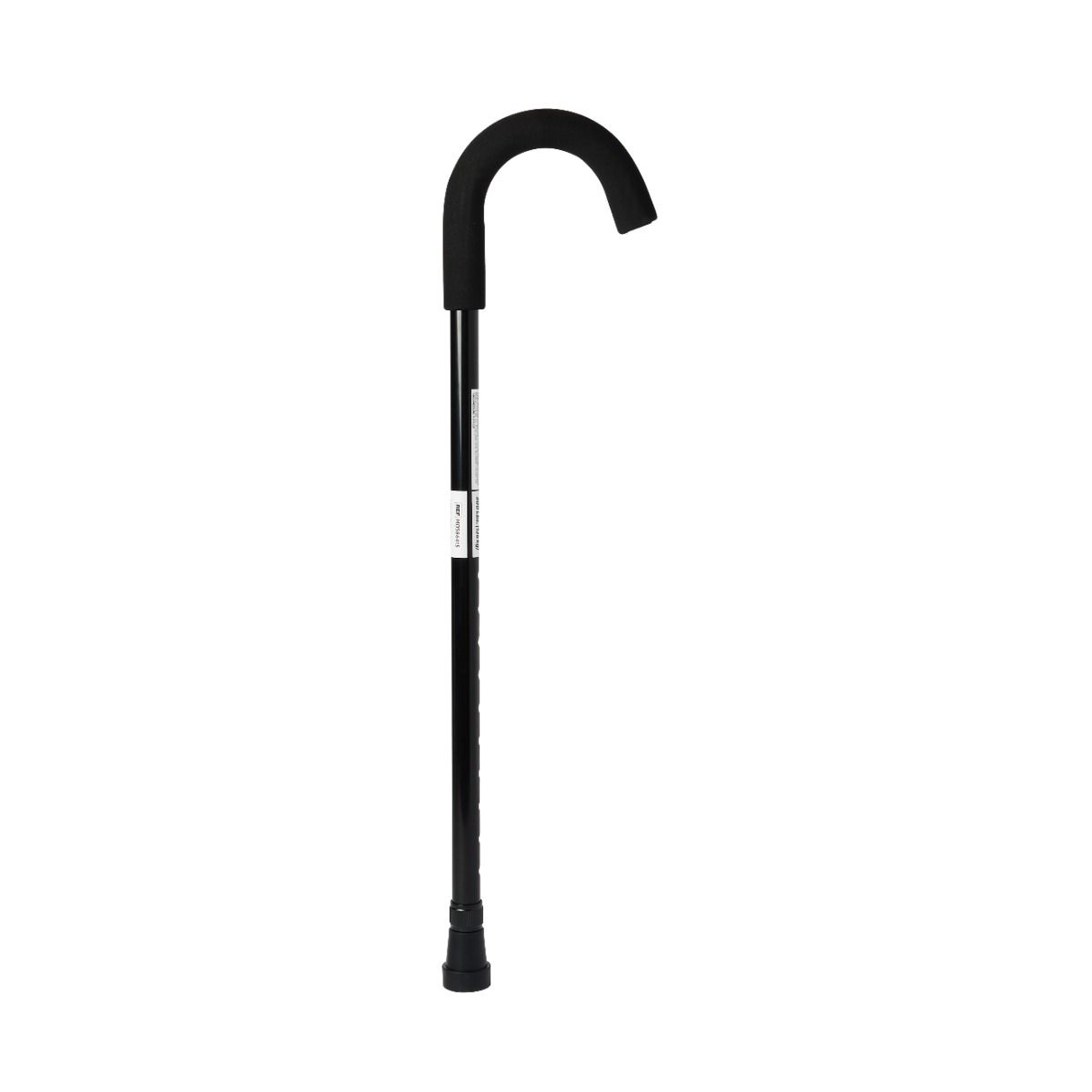 Medline Standard Aluminum Black Cane 1Ct