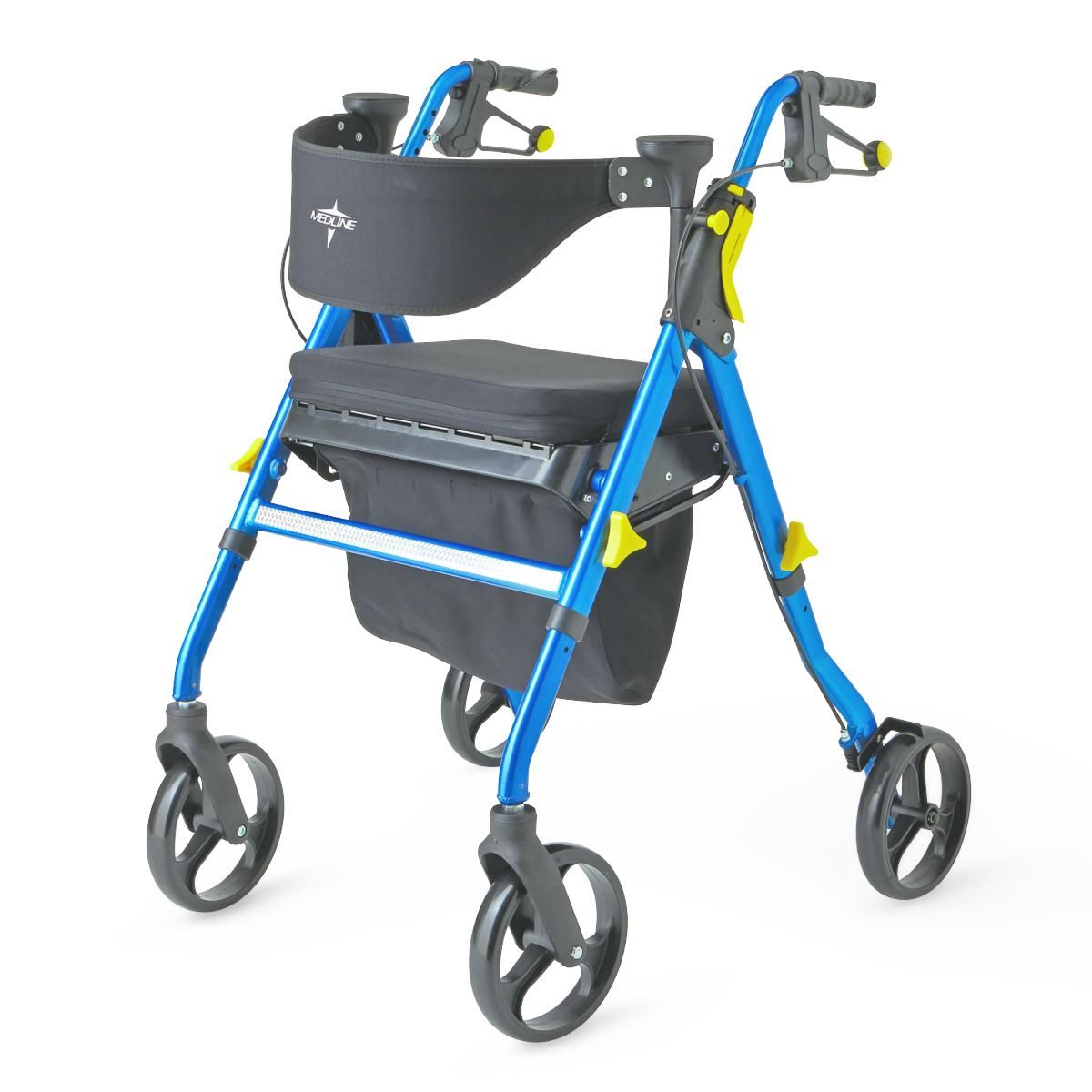 Medline Empower Rollator with 8in Wheels Blue 1Ct